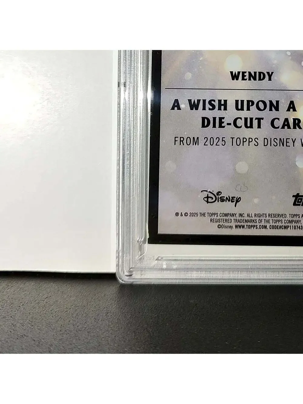 Wendy 2025 Topps Chrome Disney #W-9 Wish Upon A Star Die Cut Peter Pan PSA 9